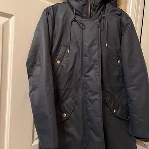 I. Crew Women’s Parka with hood.